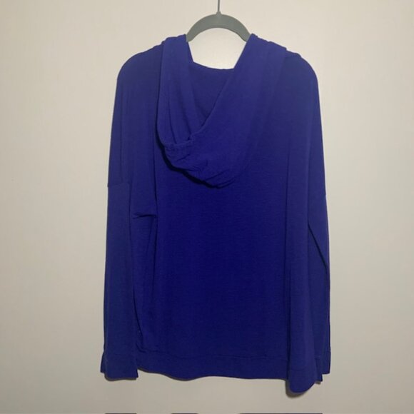 American Eagle Comfy Soft Light Weight Athleisure Royal Blue Hoodie - Size L/XL - Picture 6 of 6